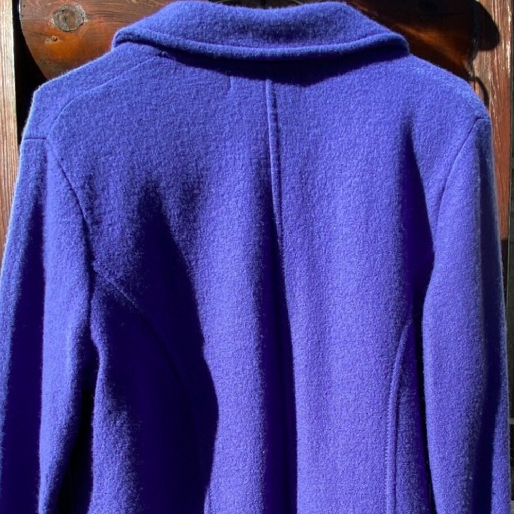 Harve Bernard Cardigan Sweater Like Jacket BluPur w/Front Buttons& Pockets Large - Picture 5 of 7